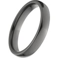 thumbnail image 3 of 4mm Half-Round Black Zirconium Ring with a Polished Finish, 3 of 3