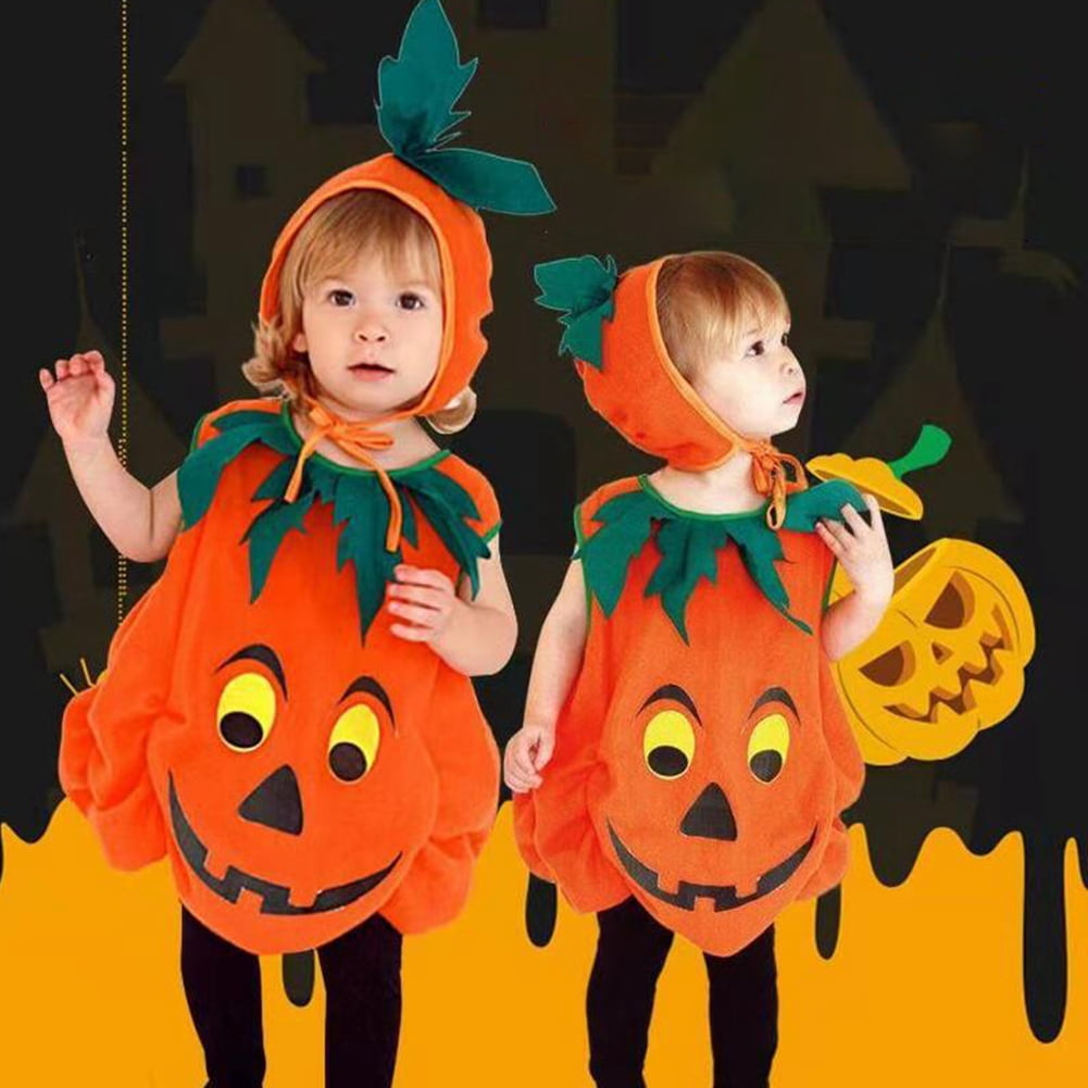 Amscan Halloween-Kostüm „Kleiner Kürbis“ Für Kinder (2–6 Jahre) – Overall Mit Hut, Süß & Gruselig