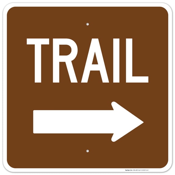 Trail With Right Arrow Sign,