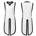 thumbnail image 3 of RYDCOT Men’s Medieval Viking Long Cotton Waistcoats Vest Renaissance Sleeveless Tunic Tabard Knight Costume Side laces up White, 3 of 4