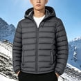 thumbnail image 5 of Ceisia Men Lightweight Packable Quilted Puffer Jacket Full Zip Hooded Warm Windproof Outer Coat For Autumn Winter Outdoor Activity Gift, 5 of 7