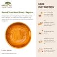 thumbnail image 5 of Round Teak Wood Bowl - Regular 4-Pack, 5 of 5