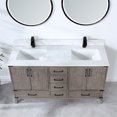 thumbnail image 2 of Miseno Mv799060 Zaragoza 60" Free Standing Double Basin Vanity Set - Washed Ash, 2 of 7
