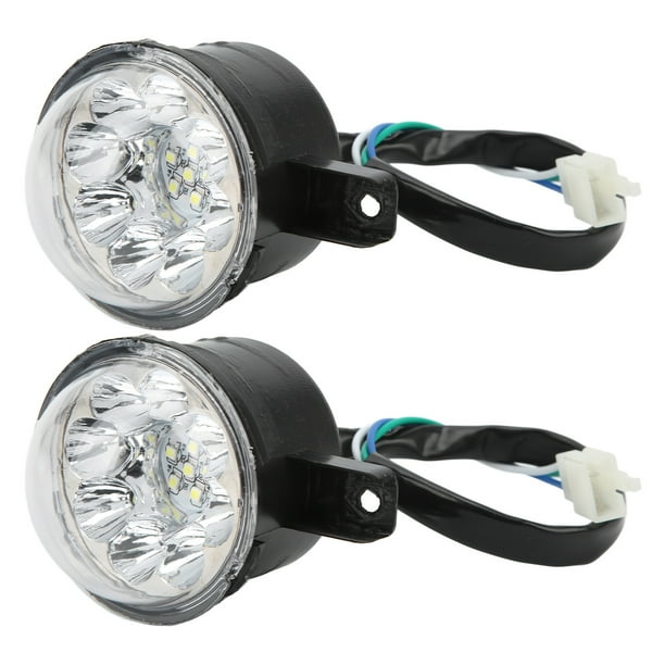 Loewten 4 Wheel Headlight Front Head Light 12V 14 LEDs Front Head Light Lamp 3 Wire Buckle For 50cc 70cc 90cc 110cc 125cc Four Wheel ATV