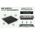 thumbnail image 4 of Achtek Air Supply Vent 13"x 13" Duct Opening (Overall 14-1/2"x 14-3/4") Solid Cast Aluminum Register Cover | Powder Coated, 4 of 13