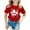 Red, variant on AUNVITO 2025 Trendy Shirts For Kids Short Sleeve Graphic T-Shirt Round Neck Crop Top For 3-14 Years Girls And Boy T-Shirt Tee
