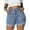 Light Blue-005, variant on Gocolloa Womens Plus Size Jean Shorts High Waisted Stretchy Ripped Frayed Folded Hem Denim Shorts Dark Blue 18W