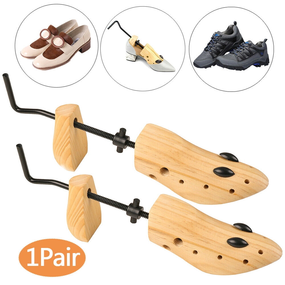 2-Way Wooden Adjustable Shoe Stretcher Expander Tree Men Women Shoes Size US4-15 