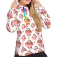 thumbnail image 5 of Yiaed Sloth with Donuts1 Print Womens Casual Hoodies Crew Neck Long Sleeve Sweatshirts With Pocket Pullover Tops Women's Hooded Sweatshirt-Medium, 5 of 5