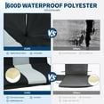 thumbnail image 4 of 2Pcs Stadium Seats, 20.5in Cozy Bleachers Seat with Anti-Slip Mat & Large Pockets & Cup Holders, Portable Stadium Chair for Outdoor, 4 of 7