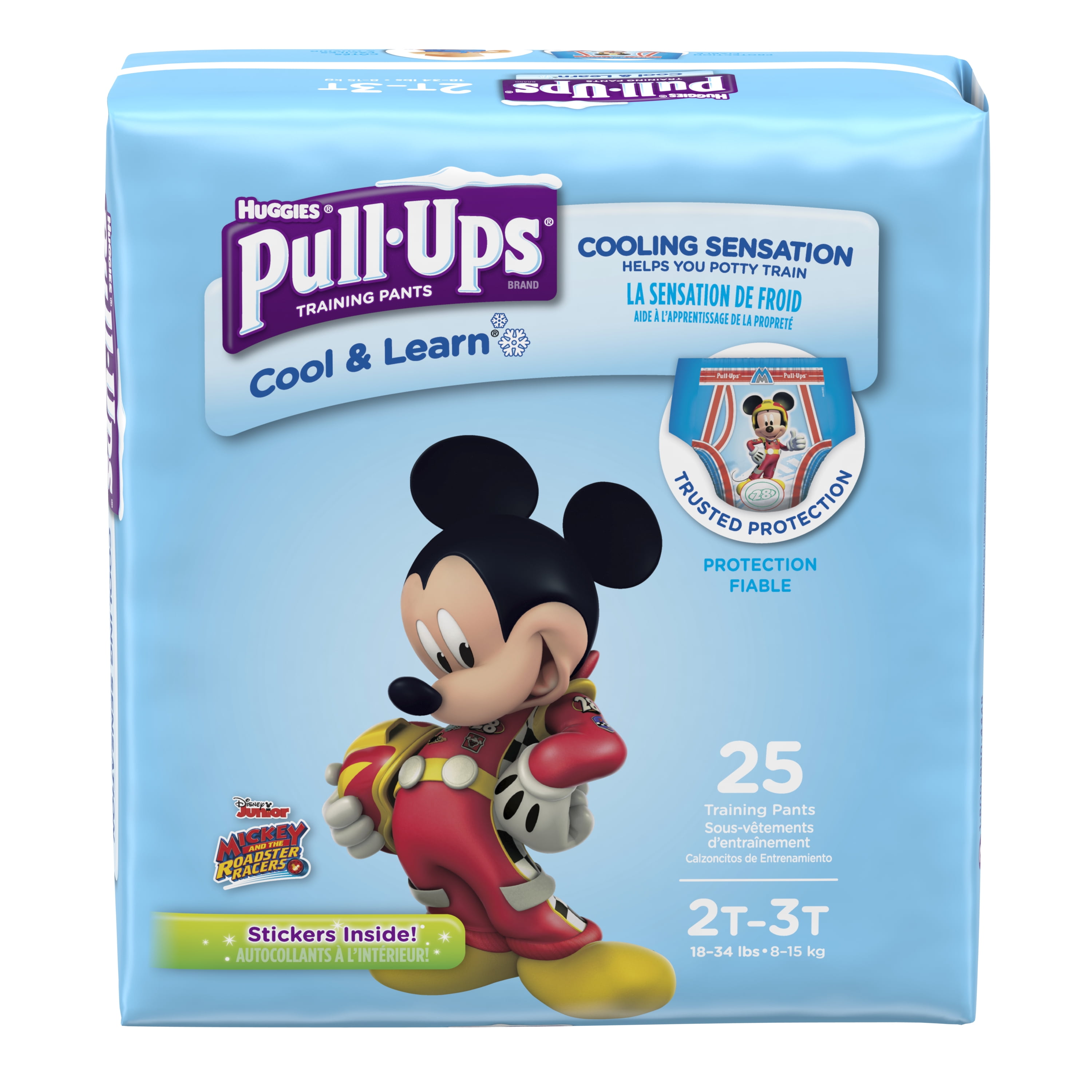 Pullups Boys' Cool & Learn Training Pants, Size 2T/3T, 25 Count