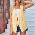 thumbnail image 5 of Ediodpoh Women's Hollow Out Solid Color Fashion Casual Cardigan Coat Breathable Womens Cardigan Sweaters Yellow XXL, 5 of 8