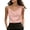 Pink, variant on Elegant Ruched Spaghetti Straps Shirts for Women V Neck Cami Work Tops Summer Sleeveless Undershirts for Blazer Jackets Pink M