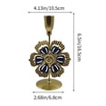thumbnail image 3 of Handpainted Vintage Flowers Metal Candlesticks Candle Dinner Props Simples Decorative Ornaments, 3 of 6