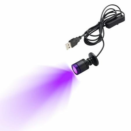 

FSLiving 1W Mini LED Spotlight 360° Rotatable Dimmable Breathable Lighting Black Shell with 6.5 Ft USB Dimmable Cable for Accent Lighting Cartoon Showcase Cabinet Lego Model Purple - 1 Light