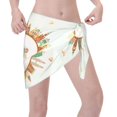 thumbnail image 3 of Bingfone World Travel3 Women's Sarong Swimsuit Cover Ups Bathing Suit Coverups Chiffon Beach Wrap Skirts, 3 of 7