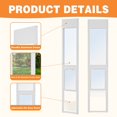 thumbnail image 6 of NAIZEA Dog Door for Sliding Glass Door, Adjustable Height 80.7''-86.5'' Doggy Door for Sliding Door, Insert Patio Pet Door with Lock for Renters and Apartments (Large-Tall), 6 of 10
