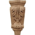 thumbnail image 2 of Ekena Millwork 4 3/4"W x 1 3/4"D x 10"H Small Acanthus Pilaster Wood Corbel, Mahogany, 2 of 4