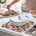 thumbnail image 2 of Pioneer Flower Floral Print Pattern Kitchen Dish Drying Mat 1 Pack, Ultra Absorbent Microfiber Drainer Mat, 16"x18", 2 of 6