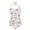 Hummingbird Love Butterfly, variant on Purple Bohemian Floral Black Cat Print Halter Swimwear One Piece Swimsuit with Soft Pad for Women Tummy Control Bathing Suits Monokini for Ladies Summer Swimming, M