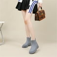 thumbnail image 6 of YOURDIARY Women's Short Rain Boots Fashion Waterproof Chelsea Boots For Ladies, 6 of 9