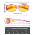 thumbnail image 5 of KALIYADI Fit-Over Night-Vision-Glasses for Women: Striped Anti Glare Night Driving Glasses for Men High Definition Lens, 5 of 6