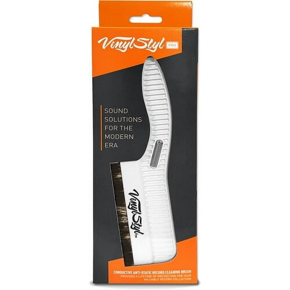 Vinyl Styl® Premium Conductive Anti-Static Record Cleaning Brush (White)  [VINYL ACCESSORIES]
