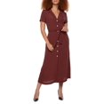 thumbnail image 1 of Dex Belted Maxi Shirt Dress Terracotta Size S $79, 1 of 1