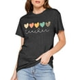 thumbnail image 3 of Teacher Shirts Women Funny Teach Printed Graphic Tshirt Short Sleeve T-Shirt Blouse Teacher Gifts Tops Tee, 3 of 7