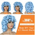 thumbnail image 2 of StrRid Pony Tails para mujer Clip de garra Extensión de cola de caballo Ondulado 20 "" Clips sintéticos en colas de caballo Extensiones de cabello Pelucas postizos esponjosos para bodas Fiesta Uso dia, 2 of 5