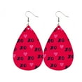thumbnail image 1 of Qarigey Pendientes de cuero con purpurina, gota de agua, colgante para el oído, joyería exagerada para el Día de San Valentín, pendiente colgante Ropa, zapatos y accesorios Miscelánea Tipo 12 Qarigey AP010056-12, 1 of 6