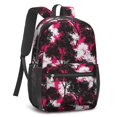 thumbnail image 2 of Camo and Twig Pink Pattern 17" Waterproof Oxford School Backpacks for Teens, S-Shape Padded Straps, for School, Travel, Hiking, Camping, 2 of 5