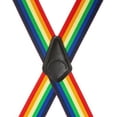 thumbnail image 3 of SuspenderStore Rainbow Striped Suspenders - 2-Inch Wide Elastic - Clip - 4 Sizes Including Big & Tall, 3 of 4