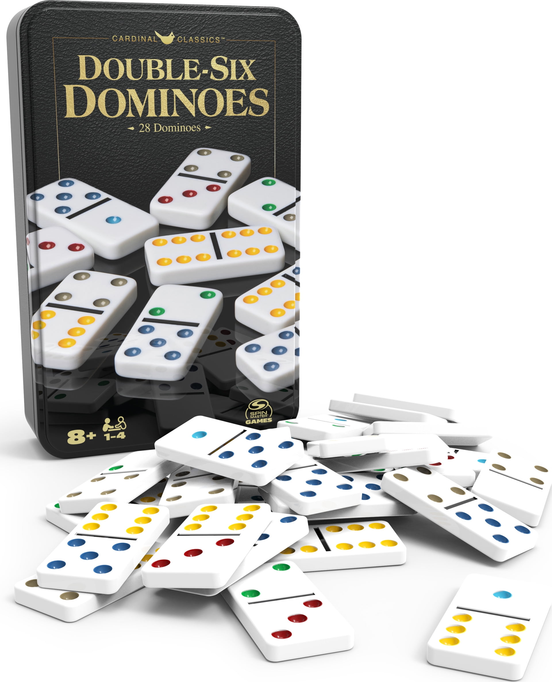 Dominoes Club Set Family Game Double Six 28 
