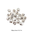thumbnail image 3 of Guardurnaity Mini cuentas de 100 Uds., forma redonda a la moda, decoración ligera, espaciador multiusos, accesorio decorativo Ropa, zapatos y accesorios Miscelánea Plata, 1 3 mm, 3 of 6