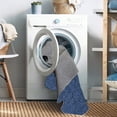 thumbnail image 5 of Linon Home Décor Washable Fuller Area Rug or Runner Collection, Blue and Ivory, 3' x 5', 5 of 19