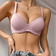 thumbnail image 6 of Lixiuxyad Comfort Bras Women's Thin Solid Color Comfortable Breathable Push Up Bra With Underwire Triple Bra, 6 of 6
