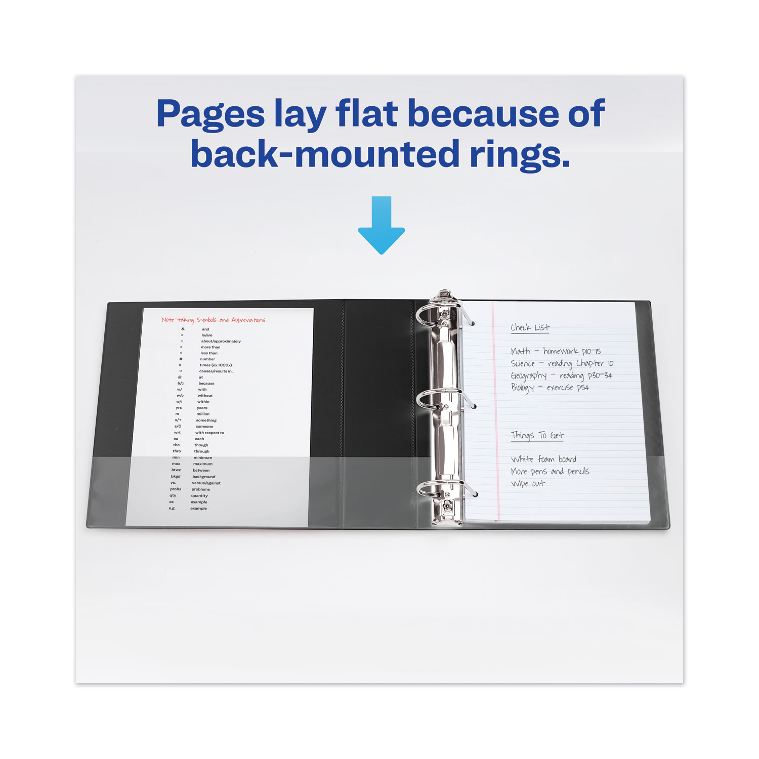 Avery Heavy-Duty View Binder with Durahinge and Locking One Touch Ezd Rings, 4" Capacity, Black