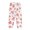 thumbnail image 5 of Daiia Pink Hearts Women's Sleep Pant with Pockets and Drawstring,Pajama Pants-X-Large, 5 of 9