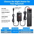 thumbnail image 4 of Aquarium Heater 1200W Fish Tank Heater,59℉-93℉ Submersible Intelligence Aquarium Heater with Over-Temperature Dry Burning Protection 1200W to 155-265 Gallon, 4 of 6