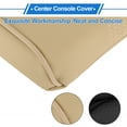 thumbnail image 6 of Unique Bargains Center Console Cushion Pad with Tissue Box 12.2"x7.87" Center Console Cover Armrest Seat Box Cover Faux Leather Beige, 6 of 6