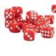 thumbnail image 3 of Juego de Dados de juego opacos acrílicos Sunnimix D6 de 12 mm para RPG rojo y amarillo, 3 of 8