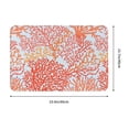 thumbnail image 3 of Fotbe Extra Durable Door Mat - Dirt Trapping Outdoor Welcome Mats - Non-Slip Outdoor Door Mats - Low Profile Front Door Mat - Indoor (16" x 24", Corals ), 3 of 9