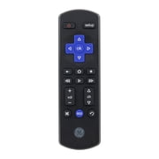 GE Roku TV Direct Replacement TV Remote Control in Black, 66814