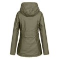 thumbnail image 4 of ebay AliExpress Amazon Solid Color Mid-length Hooded Mountaineering Suit Plus Velvet Jacket Large Size Outdoor Charge Trench Coat LS, 4 of 5