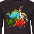 thumbnail image 4 of Inktastic Cute Dinosaurs Long Sleeve Youth T-Shirt, 4 of 5