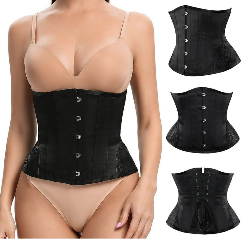 Fesfesfes Plus Size Bodysuit For Women Black Bustier Lingerie For