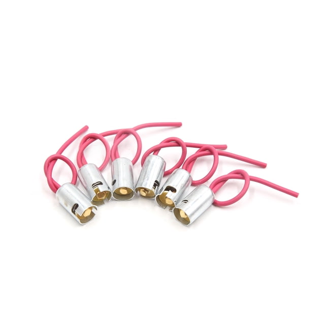 6Pcs BA9S Conector Luz de Tablero de Puerta de Cabina Vehículo Portalámparas Bombilla Led