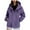 Purple, variant on larppty Women's Rain Jackets Waterproof with Hood Lightweight Rain Suit for Women Loose Trench Coats Outdoor Windbreaker Fall Fashion (Black, XXL)