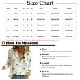 thumbnail image 3 of Deals LYXSSBYX Womens Shirts Long Sleeve Button up Women's Casual Lapel Blouse Long Sleeve Print Loose Shirt Tops Buttons Cardigan, 3 of 7